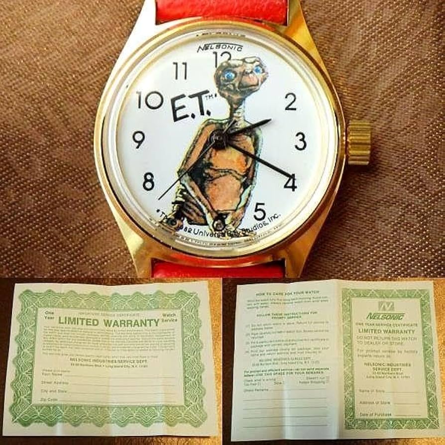 激レア★未使用★1982年 E.T. ヴィンテージ 手巻き腕時計【稼働品】映画 Amazon.co.jp: 箱付き1982年 E.T.ビンテージ 手巻き腕時計 映画